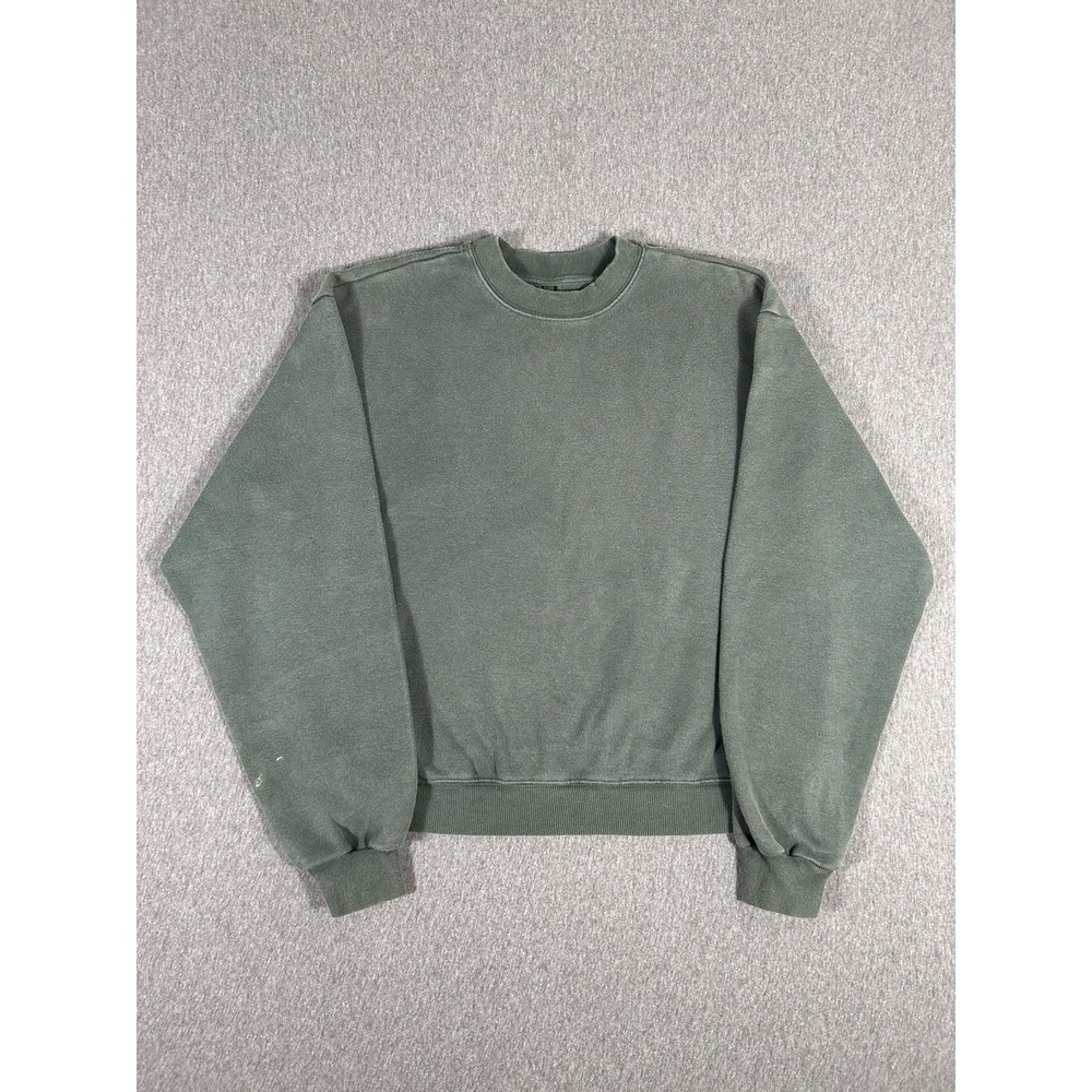 SKIMS Crewneck Sweatshirt Size M Sage Green Fleece Lined Pullover